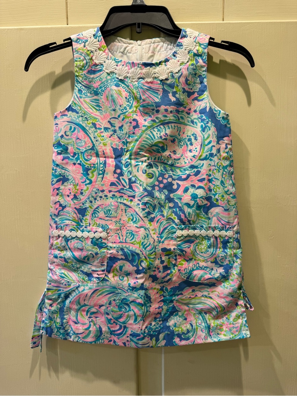 Lilly Pulitzer Girls Paisley Shift Dress in Blue, Pink, Green